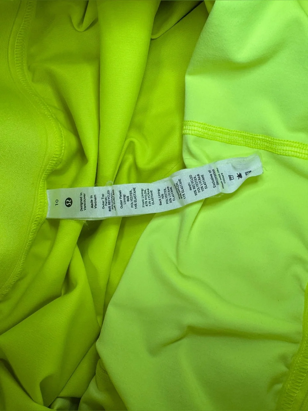Lululemon Court Rival Perforated High-Rise Skirt *Long Highlight Yellow Size 10